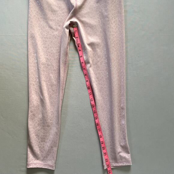 Zyia Active Leggings Womens 8 10 Pink Leopard Unicorn Iridescent Activewear - Picture 6 of 6